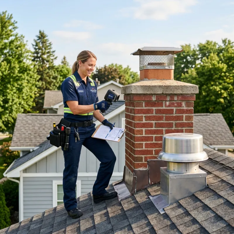 Technician removing a deceased bird from an indoor space in Steels Creek